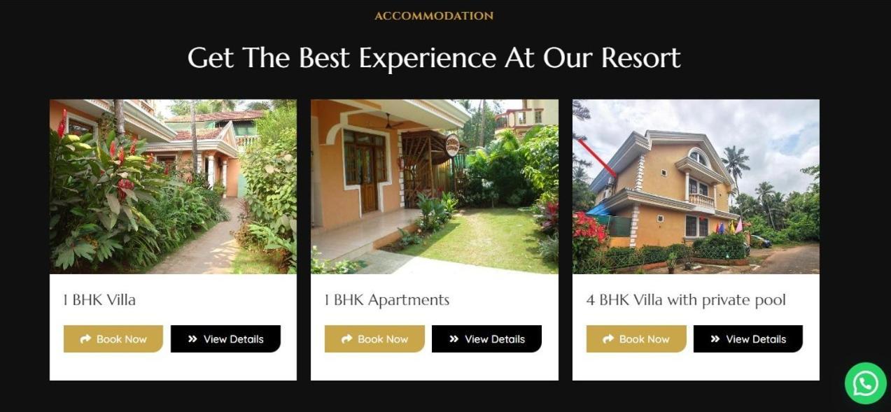 Goa Garden Resort - 5Bhk Villa With Private Pool, 4Bhk Villa, 1Bhk Villa At South Goa Colva Zewnętrze zdjęcie